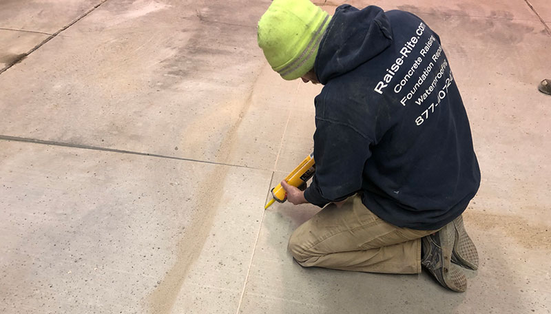Concrete seam caulking Illinois