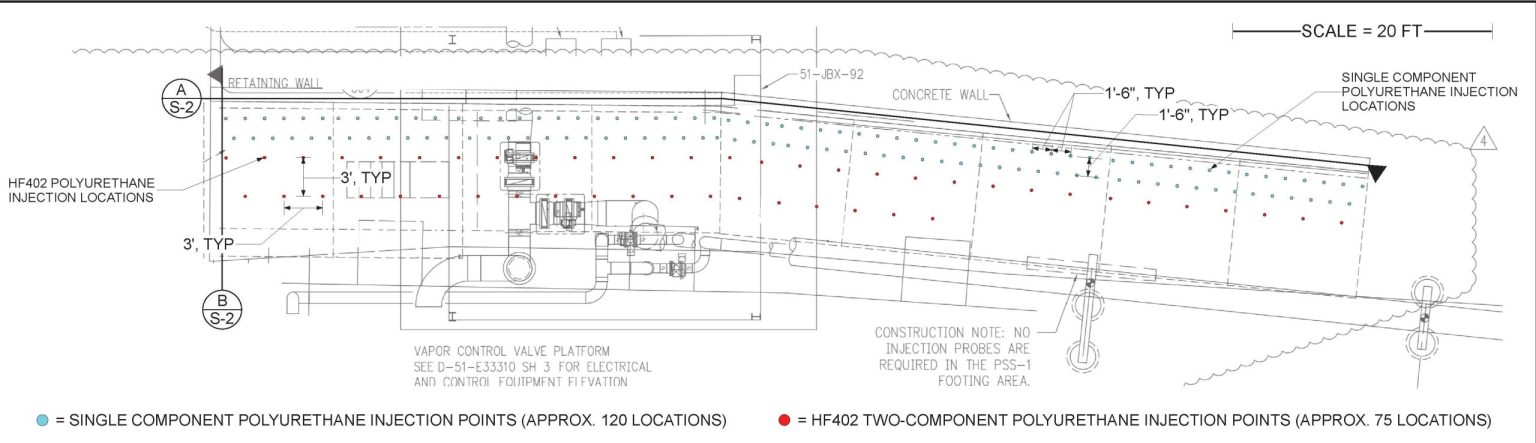Polyurethane Grout Plan 90S Bin Wall Repair Rev 4 Page 1
