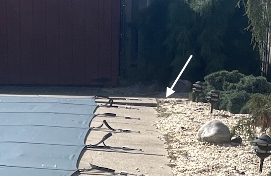 Pool deck trip hazard repair Schaumburg, IL before