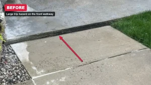 Front Walkway Trip Hazard Repair in Mount Prospect, IL copy